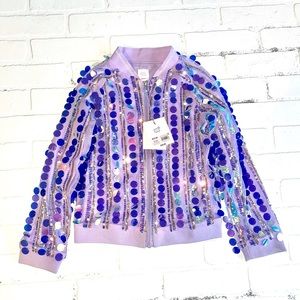 🍭 NWT more than magic sparkle sequin jacket girls
